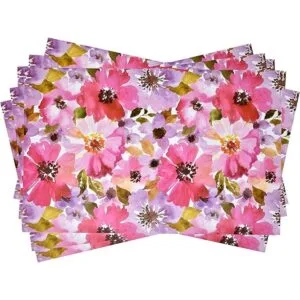 50 manteles individuales desechables de papel floral de 11_2