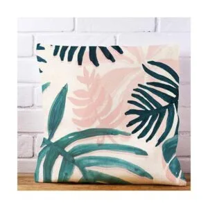 IBILIU Fundas de almohada vintage con hojas de plátano y_3