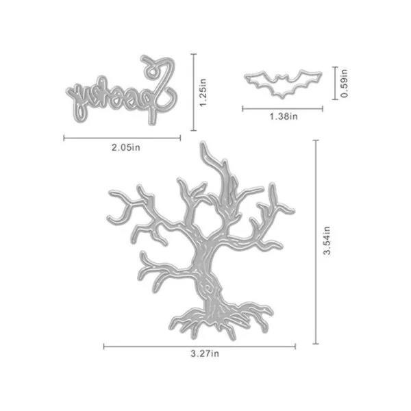 Troqueles de metal para Halloween diseño de murciélagos_2