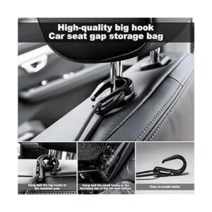 VEHIRIE Organizador de red de malla para sedán entre los_6