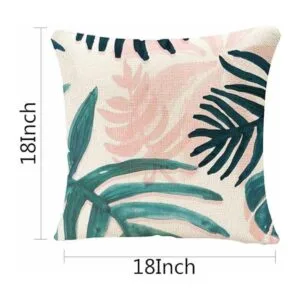 IBILIU Fundas de almohada vintage con hojas de plátano y_5