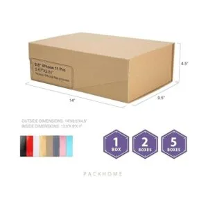 PACKHOME Caja de regalo de 14 x 9.5 x 4.5 pulgadas caja_6