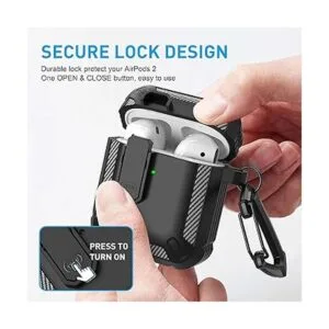 Maxjoy Funda protectora para AirPods 2 con bloqueo Gen 2_2