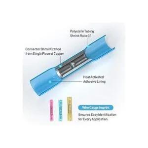 TICONN Kit de 100 conectores termorretráctiles a prueba de_2