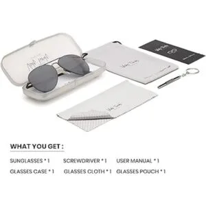 Veda Tinda Gafas de sol aviador para hombres y mujeres_6