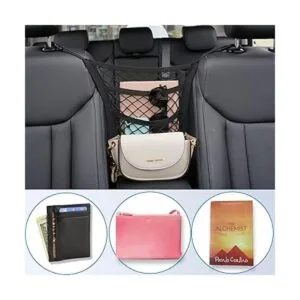 VEHIRIE Organizador de red de malla para sedán entre los_3