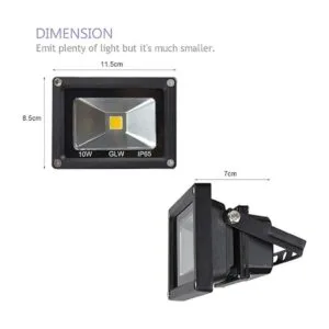 GLW 10w 12v Ac or Dc Warm White Led Flood Light_5