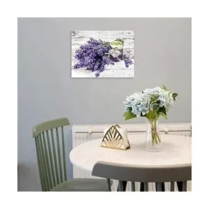 Imágenes de lavanda morada para decoración de pared baño_6