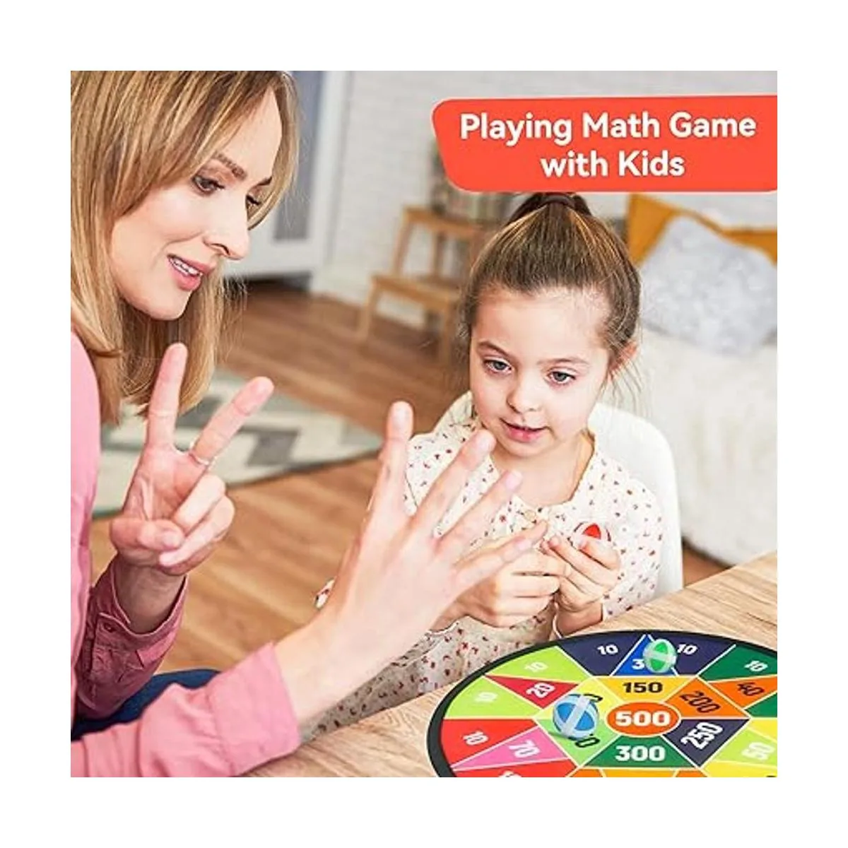 BELLOCHIDDO Tablero de dardos para niños juego de dardos_6