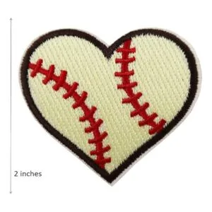 Parche bordado de béisbol I Love_2