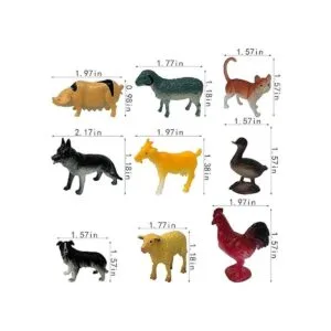 Juego de 24 figuras de animales de granja realistas de_3