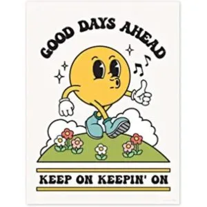 Good Days Ahead Póster retro para pared bonita_1