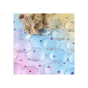 HAUTOCO 27 cabujones de vidrio transparente de 1.378 in_7