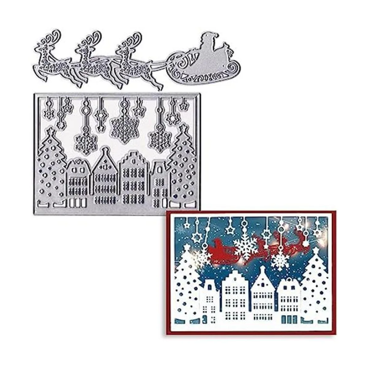 Troqueles de corte de Navidad troqueles de Papá Noel para_1