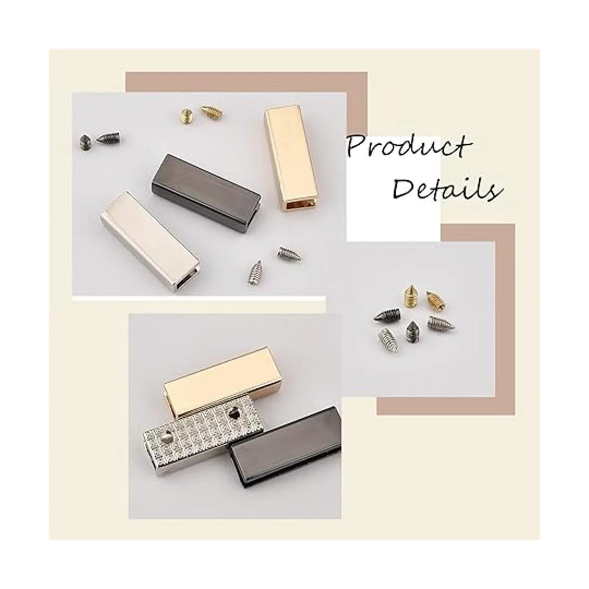 WADORN 18 juegos de hebillas decorativas para bolso_6