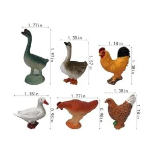 Juego de 24 figuras de animales de granja realistas de_4