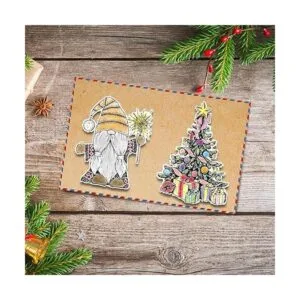 Estivaux rboles de Navidad gnomos sellos transparentes_3