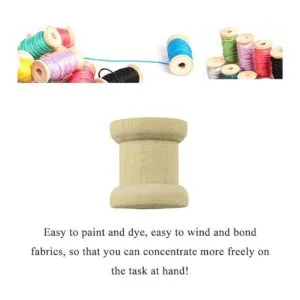 HAHIYO Bobina de madera natural de 0.6 pulgadas 70_5