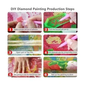 NIHOJIUMA Monet Kits de pintura de diamantes para mujer_6
