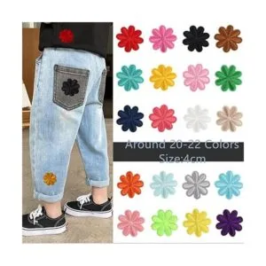 Paquete de 40 parches de flores para planchar con_7