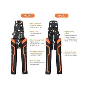 VANJOIN Herramienta de crimpado de pelacables cortador de_3