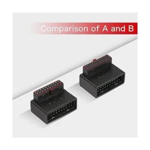 QIANRENON Adaptador USB 3.0 de 1920 pines de 90 grados_5