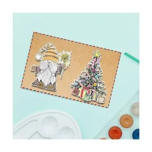 Estivaux rboles de Navidad gnomos sellos transparentes_4