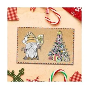 Estivaux rboles de Navidad gnomos sellos transparentes_5