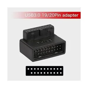 QIANRENON Adaptador USB 3.0 de 1920 pines de 90 grados_3