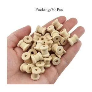 HAHIYO Bobina de madera natural de 0.6 pulgadas 70_6