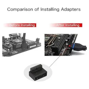 QIANRENON Adaptador USB 3.0 de 1920 pines de 90 grados_4