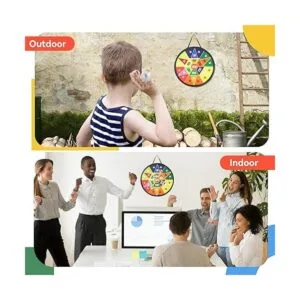 BELLOCHIDDO Tablero de dardos para niños juego de dardos_5