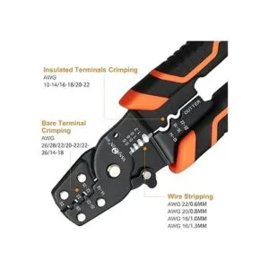 VANJOIN Herramienta de crimpado de pelacables cortador de_5