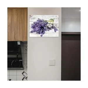Imágenes de lavanda morada para decoración de pared baño_7