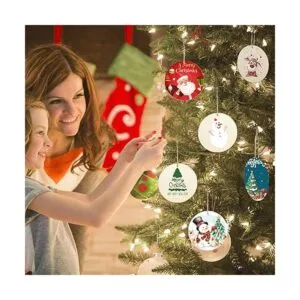 Discos redondos de madera con agujeros 40 piezas de_5