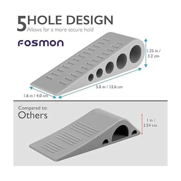 Door Stopper 3 Pack Fosmon 1.25 inch NonToxic Odorless_5
