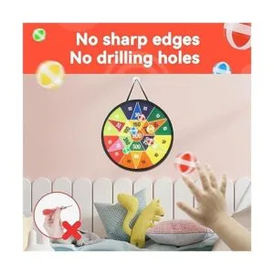 BELLOCHIDDO Tablero de dardos para niños juego de dardos_4