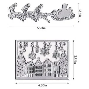 Troqueles de corte de Navidad troqueles de Papá Noel para_2