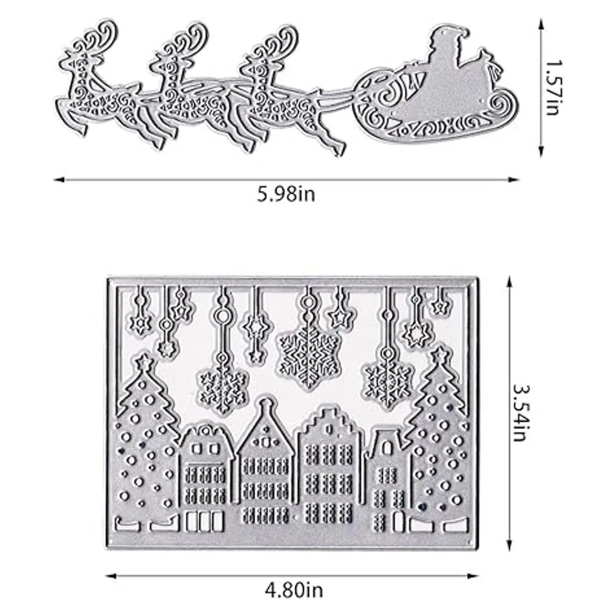 Troqueles de corte de Navidad troqueles de Papá Noel para_2