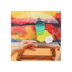 Paleta de pintura acrílica transparente de 15.7 x 11.8_6