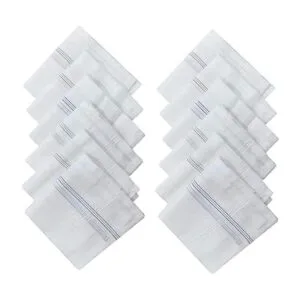 Garden of Arts Pañuelo de algodón con base blanca de_2