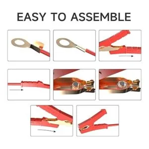 Goupchn Abrazaderas de cocodrilo resistentes de cobre puro_4