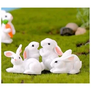 16 figuras de conejo en miniatura para jardín de hadas_6