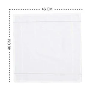 Garden of Arts Pañuelo de algodón con base blanca de_3