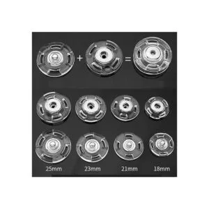 20 juegos de botones transparentes cosidos a presión_5