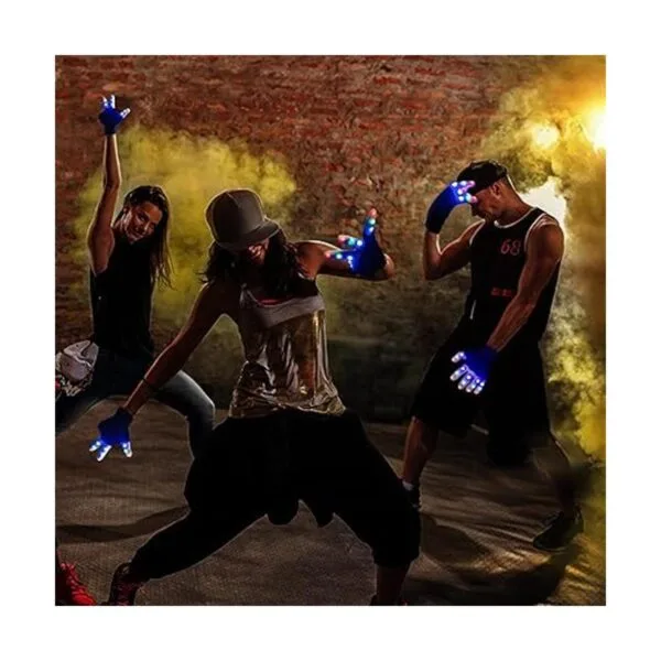 ONEREED 4 Pairs LED Gloves Light up Gloves for Kids Boys_4