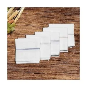 Garden of Arts Pañuelo de algodón con base blanca de_5