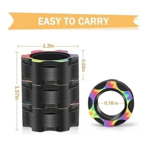 Buluwans Anillo magnético para la ansiedad anillos_4