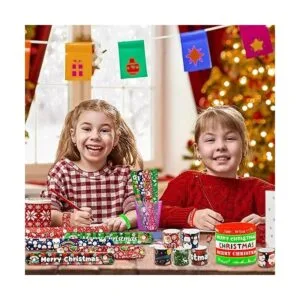 Paquete de 50 pulseras de silicona de Navidad surtidas_6