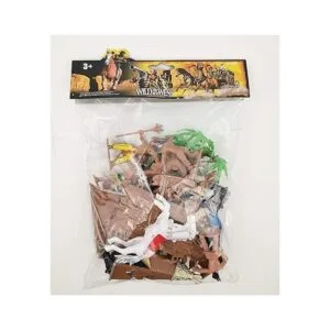 Juego de 21 figuras indias de plástico figuras de nativos_6